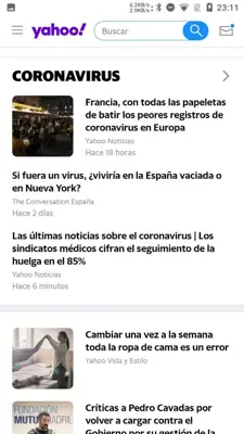 Yahoo Lite android App screenshot 2