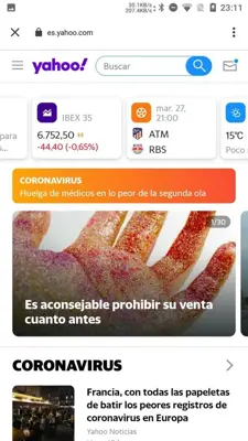 Yahoo Lite android App screenshot 6